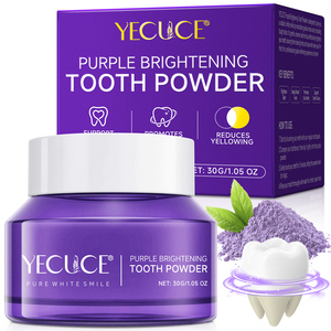 YECUCE Poudre blanchissante <span class=keywords><strong>pour</strong></span> <span class=keywords><strong>les</strong></span> <span class=keywords><strong>dents</strong></span>, fraîcheur respiratoire, favorise la santé bucco-dentaire, éclaircissante, poudre blanchissante <span class=keywords><strong>pour</strong></span> <span class=keywords><strong>les</strong></span> <span class=keywords><strong>dents</strong></span> <span class=keywords><strong>de</strong></span> couleur violette - Product Image 1
