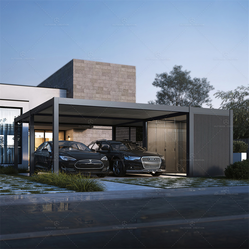 Modern Outdoor Waterproof Aluminum Louvered Canopy