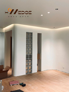 Pantalla de partición de madera Changhong, puerta de entrada, puerta opuesta, red, crema roja, muebles de sala de estar, gabinete de partición de porche moderno - Product Image 4