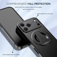 NOUVEAU Étui de téléphone magnétique pliable dissimulé le plus récent avec support pour iPhone 17 16 15 14 13 Pro Max, protection d'objectif, coque arrière couleur unie
