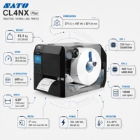 Imprimante thermique ultra-résistante pour étiquettes de codes-barres, machine d'impression de micro-étiquettes pour composants électroniques, utilisation en usine pour la production en série