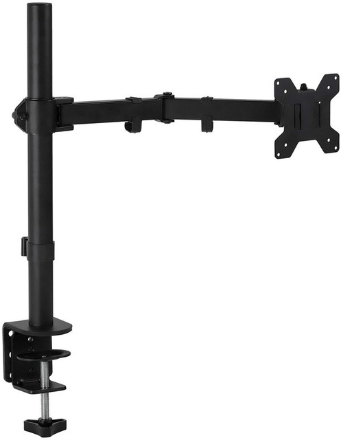 Single Monitor Arm Mount | Desk Stand | Fits 19 21 24 27 29 30 32 Inch VESA 75 100 Compatible Computer Screen