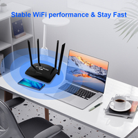 Routeur 4G LTE avec emplacement pour carte SIM Cat4 300 Mbps Routeur WiFi 300 Mbps Routeur sans fil Routeur WiFi domestique Sans fil