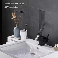 Robinet de lavabo thermostatique en laiton haute pureté avec capteur tactile, mitigeur de lavabo intelligent moderne à poser sur le comptoir pour projets hôteliers haut de gamme