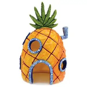 Sponge Baby Aquarium Decorations Ornaments Squidward's House Perfect For Fish to Swim In And Around Full Color Decoration