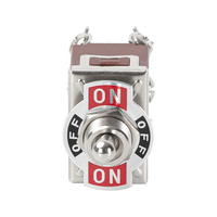 Interrupteur à bascule électrique 12VDC 250VAC 15A ON/OFF/ON 6 broches 3 voies DPDT à verrouillage, vente directe usine CE ROHS pour voiture et bateau