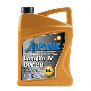 ALPINE LONGLIFE IV <b>0W</b>-<b>20</b> Fully <b>Synthetic</b> Engine <b>Oil</b> VW Engines & Hybrid Approved Lubricant - Product Image 2