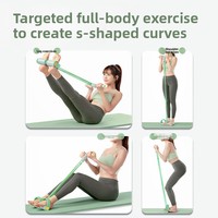 Dispositivo de Ejercicio para Piernas con Banda de Resistencia y Pedal para Abdominales, para Fitness en Casa