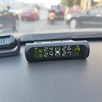Sensor TPMS Universal 433MHz Solar Wireless TPMS Eksternal Sistem Pemantau Tekanan Ban Akurasi Tinggi untuk Mobil SUV Truk