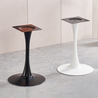 Pied de table en acier inoxydable pour salon, hôpital, école - Design moderne, robuste, durable, table sur pied pour intérieur/extérieur