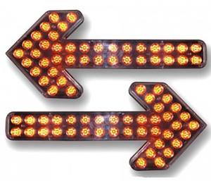 Feux de signalisation directionnels à flèche LED ambre pour camion, véhicule de collecte des déchets, voyants de direction <span class=keywords><strong>gauche</strong></span> et droite, feux d'avertissement - Product Image 1
