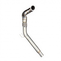 Downpipe haute performance à flux libre pour VW Golf MK7 MK7.5 GTI 2.0T 2014-2020, downpipe d'échappement de haute qualité