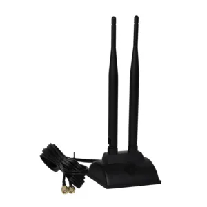 custom best seller 2.4G 5G 5.8G dual band magnetic base MU-MIMO antenna with SMA connector for IOT equipment