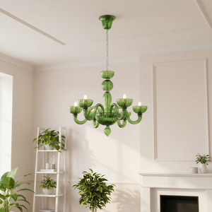 <span class=keywords><strong>Lustre</strong></span> vintage français de luxe en cristal vert, design élégant en jade, thème forêt, pour salon, LED haute luminosité - Product Image 4