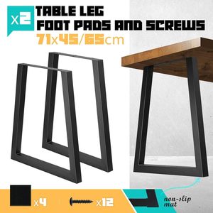 Piétements de <span class=keywords><strong>Table</strong></span> Modernes Industriels en Fonte et Acier, <span class=keywords><strong>pour</strong></span> Bar, Bureau, Banc, Dîner, Café, Meubles de Salle à Manger, Pieds de <span class=keywords><strong>Table</strong></span> en Métal - Product Image 2