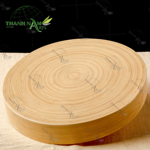 Nouvelle arrivée OEM Plateau à fruits en bambou filé Finition laquée naturelle Bol décoratif écologique personnalisé pour la cuisine Utilisation de table - Product Image 2