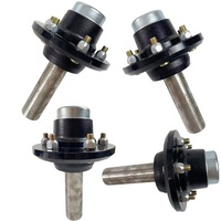 750kg 4 pouces PCD Stub essieu 4 boulons remorque essieu Stub moyeu et assemblage de broche