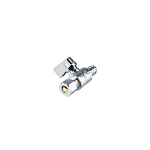 X O.D Q-TURN STRAIGHT SUPPLY STOP 1/2"PEX*1/4"OD Manuel Certifié ISO 9001 pour l'eau et les toilettes, raccord d'angle - Product Image 3