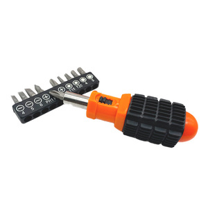 Multi Functional Tool Bag With Screwdrivers Tape Measure Knife Home Repair Kit Orange Nylon Lining - Product Image 5