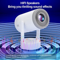 Projecteur vidéo LED S6 Pro avec système Android 14 intelligent, mise au point électrique, mini format de poche, 230 ANSI lumens, pour cinéma maison avec éclairage ambiant