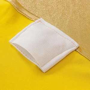 Funda de Silla Metálica Dorada de Spandex Elástico Grueso Personalizada, Duradera, Reutilizable y Lavable para Uso en Hoteles, Banquetes y Bodas - Product Image 6