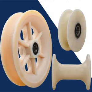 Cable guide wheel pulley nylon wire pulley pulley sheaves POM plastic guide rope bearing wheel