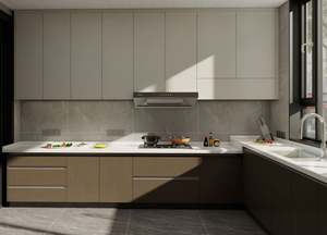 Juego completo de gabinetes de cocina modernos de madera maciza de alta calidad personalizados para un diseño de cocina lujoso - Product Image 5