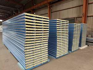 दीवारों और छतों के लिए सैंडविच पैनल रॉक वूल हाई-स्ट्रेंथ साउंड इन्सुलेशन रूफ प्रोडक्शन बोर्ड रॉक वूल सैंडविच पैनल - Product Image 6