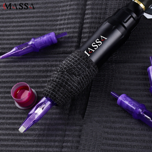 MASSA Kit de stylo de machine à tatouer sans fil professionnel Ensemble de pistolet à tatouer rotatif électrique rechargeable pour artistes Caractéristique permanente - Product Image 2