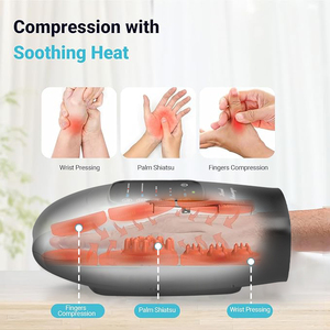 Máquina masajeadora de manos inalámbrica con calor, masajeador de manos eléctrico para artritis, compresión de aire, masajeador de manos y palma mejorado - Product Image 3
