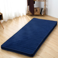 Matelas en mousse respirant avec housse amovible, pliable, pour dortoir et prison