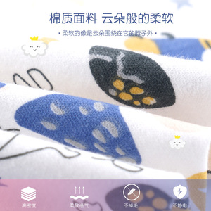 Baberos para bebé de algodón puro con patrón de dibujos animados triangulares para recién nacidos y niños pequeños, primavera 2022 - Product Image 4