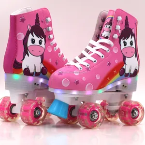 Factory Made Four Wheels Led Roller Skate Wheels In High Quality Skate Shoes Kids Price Roller Skate Party