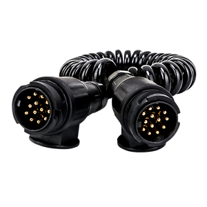 Römork kablo konektörü TPU 12V 13 Pin Spiral tel elektronik uzatma kablosu güç bobin kamyon römork kablo değiştirme için - Product Image 5