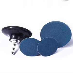 Disque de ponçage rapide en zircone de 3 pouces, grain <span class=keywords><strong>80</strong></span>, pour meulage et finition de l'acier inoxydable, disque à verrouillage rapide haute efficacité - Product Image 3