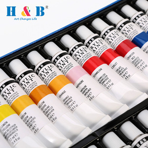 Juego de <span class=keywords><strong>Pintura</strong></span> <span class=keywords><strong>Acrílica</strong></span> de 24 Colores, 12 ml, para Lienzo, Papel, <span class=keywords><strong>Pintura</strong></span> Artística, Suministros para Estudiantes, Artistas Principiantes, <span class=keywords><strong>Manualidades</strong></span> - Product Image 1