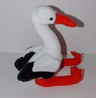 Jouets en peluche personnalisés en forme d'oiseau cigogne, design adorable, matière peluche douce et bon marché