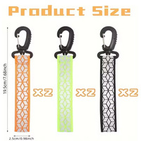 Pendentif Réfléchissant en Polyester pour Sac à Dos/Sac d'École, Accessoire de Protection Anti-Collision, Porte-clés pour Adultes et Enfants