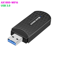 Tarjeta de Red Inalámbrica de 1800M, WiFi 6 sin Controlador, Receptor de Red Gigabit USB 3.0 para Computadora, Transmisor AP de Doble Banda 5G