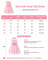 Robe de princesse rose en tulle à fleurs pour filles 2026, sans manches, avec nœud, applique rose 3D, tenue d'été pour enfants, OEM