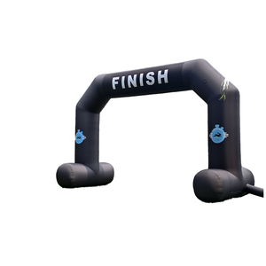 Arche de fin de course gonflable pour événements sportifs - Arche de course en PVC idéale pour les marathons, les courses de course à pied et les activités promotionnelles - Product Image 1