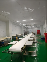 Ligne de production de trancheuses à viande industrielles Kessler, convoyeur à bande en acier de qualité alimentaire automatique pour l'usine de transformation de la viande, prix d'usine