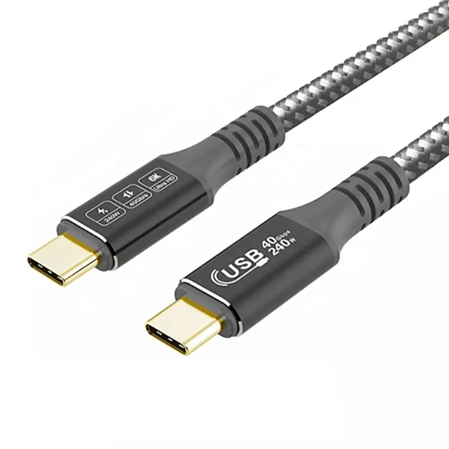 Wholesale PD 240W 40Gbps 40 Gbps USB4 USB 4 USB-C USB C Type C Fast Charging Data Transfer Cable Kabel