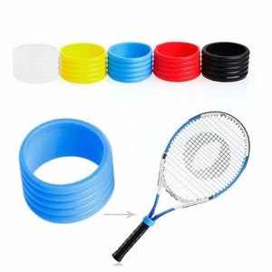 Newchance Arc Housse en silicone antidérapante pour <span class=keywords><strong>manche</strong></span> de <span class=keywords><strong>raquette</strong></span> Peak Manchon de protection avec joint annulaire en caoutchouc fixe pour produits de tennis - Product Image 3