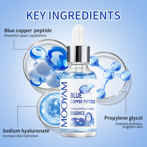 Esencia de Péptidos de Cobre Azul de Marca Privada OEM, Antienvejecimiento, Reafirmante de la Piel, Reduce las Líneas Finas, Antioxidante, Iluminadora, Esencia para el Cuidado de la Piel - Product Image 5