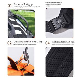 Grosir harnes anjing taktis yang dapat disesuaikan luar ruangan Area leher ternak reflektif multifungsi <span class=keywords><strong>Harness</strong></span> hewan peliharaan - Product Image 3