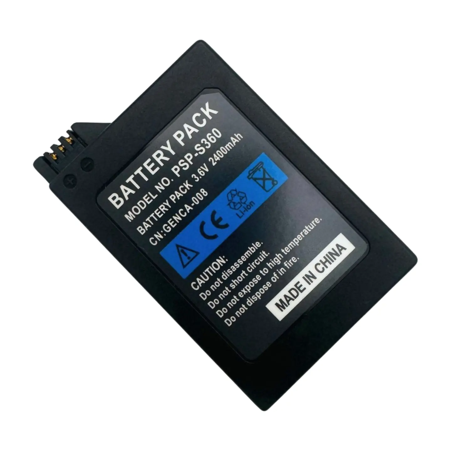 Bateria recarregável Honcam 2400mAh 3.6V para console Sony PSP 2000/3000 PSP-S110 Li-ion Polímero de Lítio