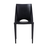 Mobilier de maison en vrac cuisine moderne Restaurant café chaise de salle à manger monobloc à usage intensif empilable en polypropylène polypropylène Pp en plastique