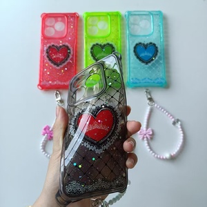 เคสโทรศัพท์สำหรับผู้หญิงพร้อมสายรัดข้อ<span class=keywords><strong>มือ</strong></span>รูปหัวใจสี่มุมสำหรับ Pixel 3 4 5 6 7 8A Pro - Product Image 6