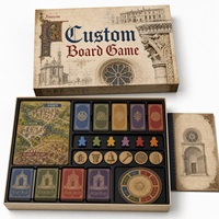 Jeu de société d'architecture romane personnalisé, jeu de cartes de stratégie, jeu éducatif de construction de routes muséales avec cartes en papier couché 350g